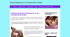 Desktop Screenshot of comoenloqueceraunhombreenlacama.net